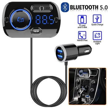 

Wireless Blueteeth FM Transmitter Car Kit MP3 Player Radio Car Charger Adapter Cigarette Lighter Power Fast USB Car Charger