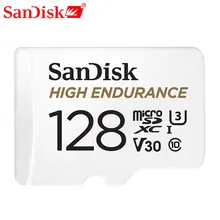 Cartão alto do microsd da monitoração 32gb 64gb do vídeo da resistência do cartão de memória de sandisk cartão sdhc/sdxc class10 40 mb/s tf para a monitoração video