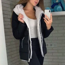 New Fashion Women Winter Thicken Coats Long Sleeve Warm Jacket Outerwear Zipper Plus size S-5XL parkas mujer