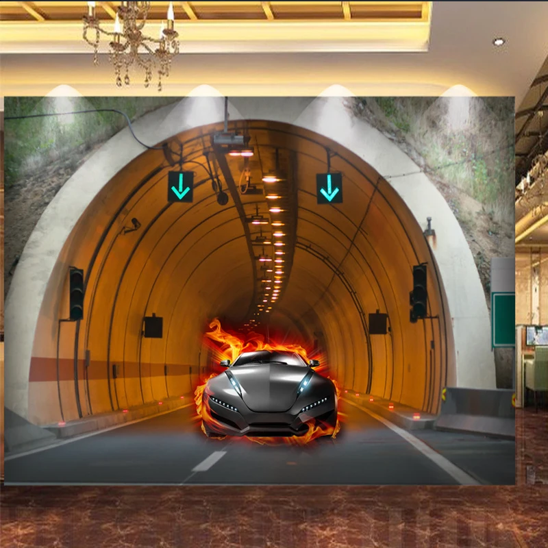Прямая на заказ 3D обои крутой спортивный автомобиль роскошный автомобиль клубный клуб современный настенный фон фото обои 3D