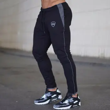 

New Fashion Men Sports Gym Pants Slim Fit Running Joggers Casual Long Trousers Solid Sweatpants