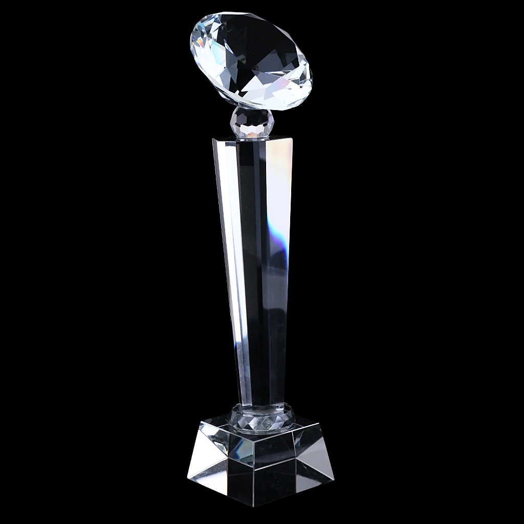 1 шт. награда для спортивных соревнований кристалл, приз, кубок с бриллиантами 29 см высокий Декор