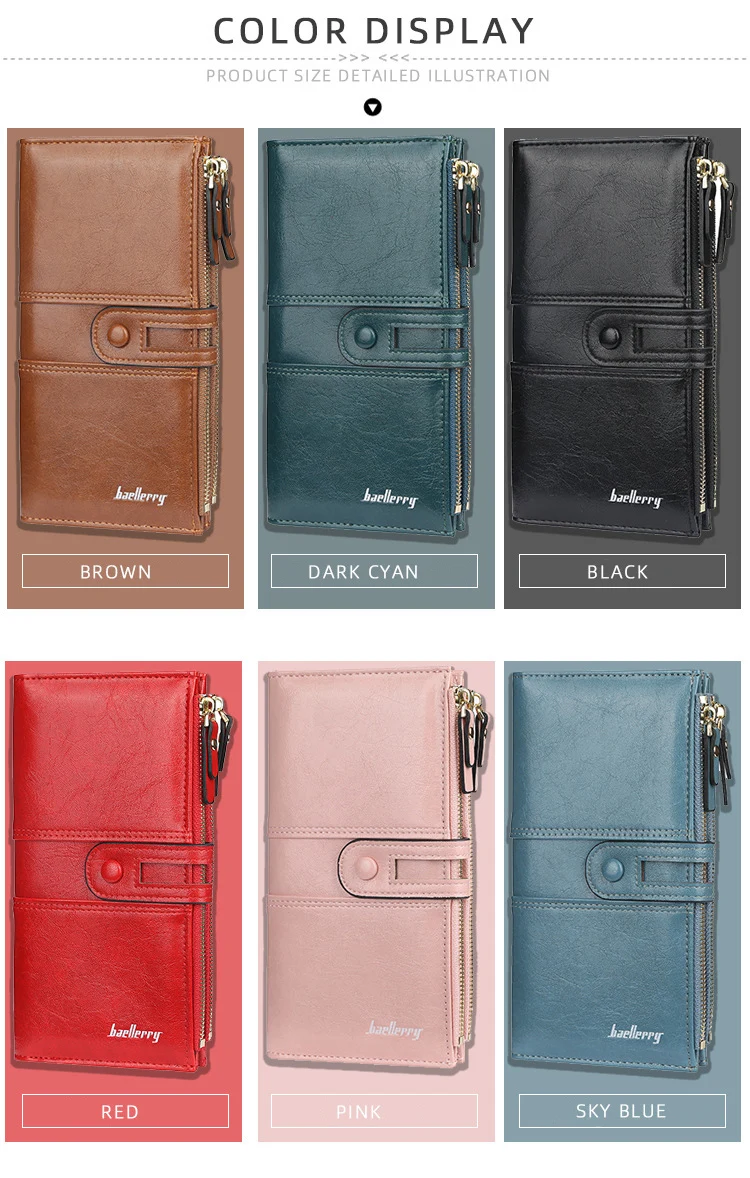 2020 Name Engrave Women Wallets Fashion Long Leather Top Quality Card Holder Classic Female Purse Zipper Brand Wallet For Women