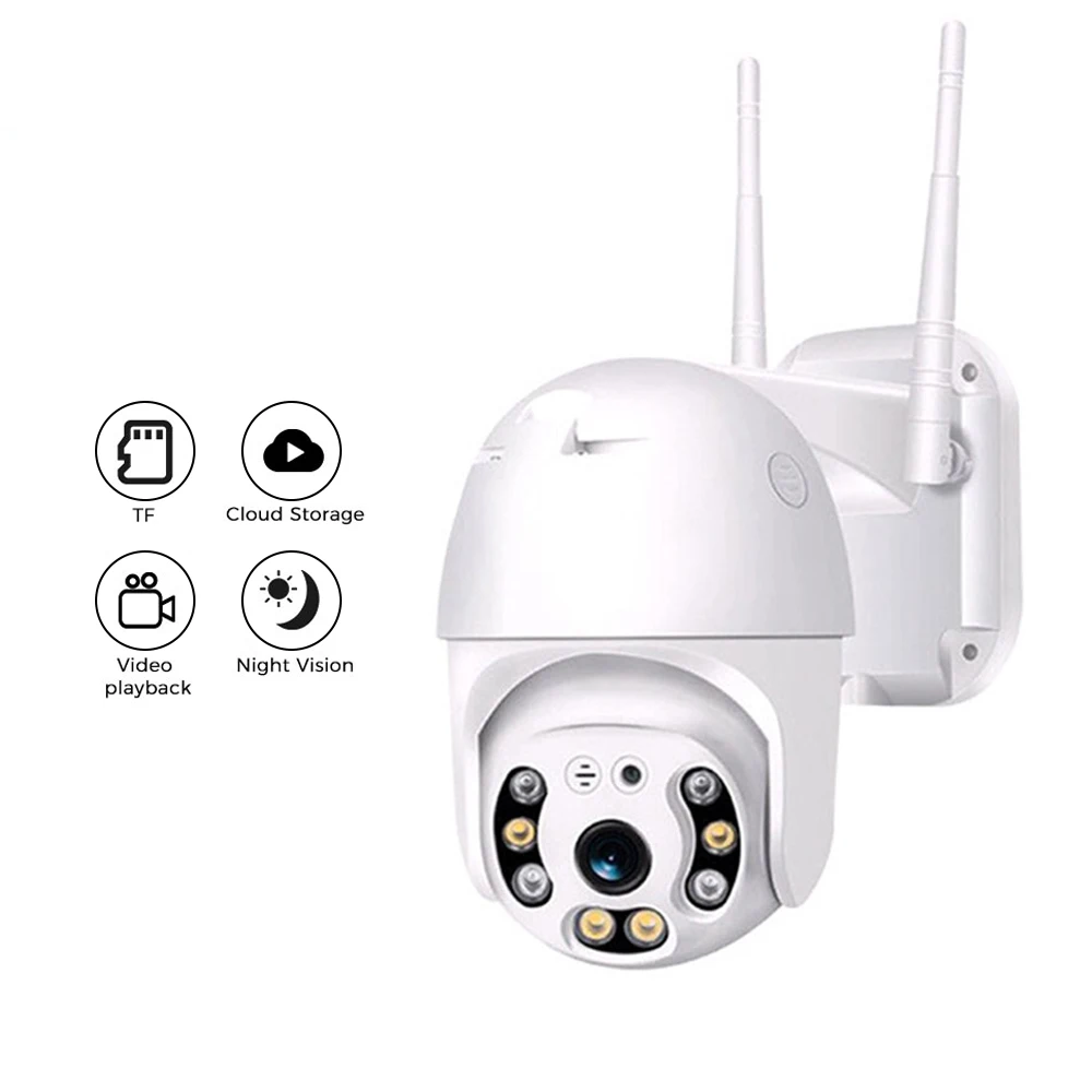 1080P облачная Wifi ip-камера наружная H.265 2MP Поворотная камера с возможностью