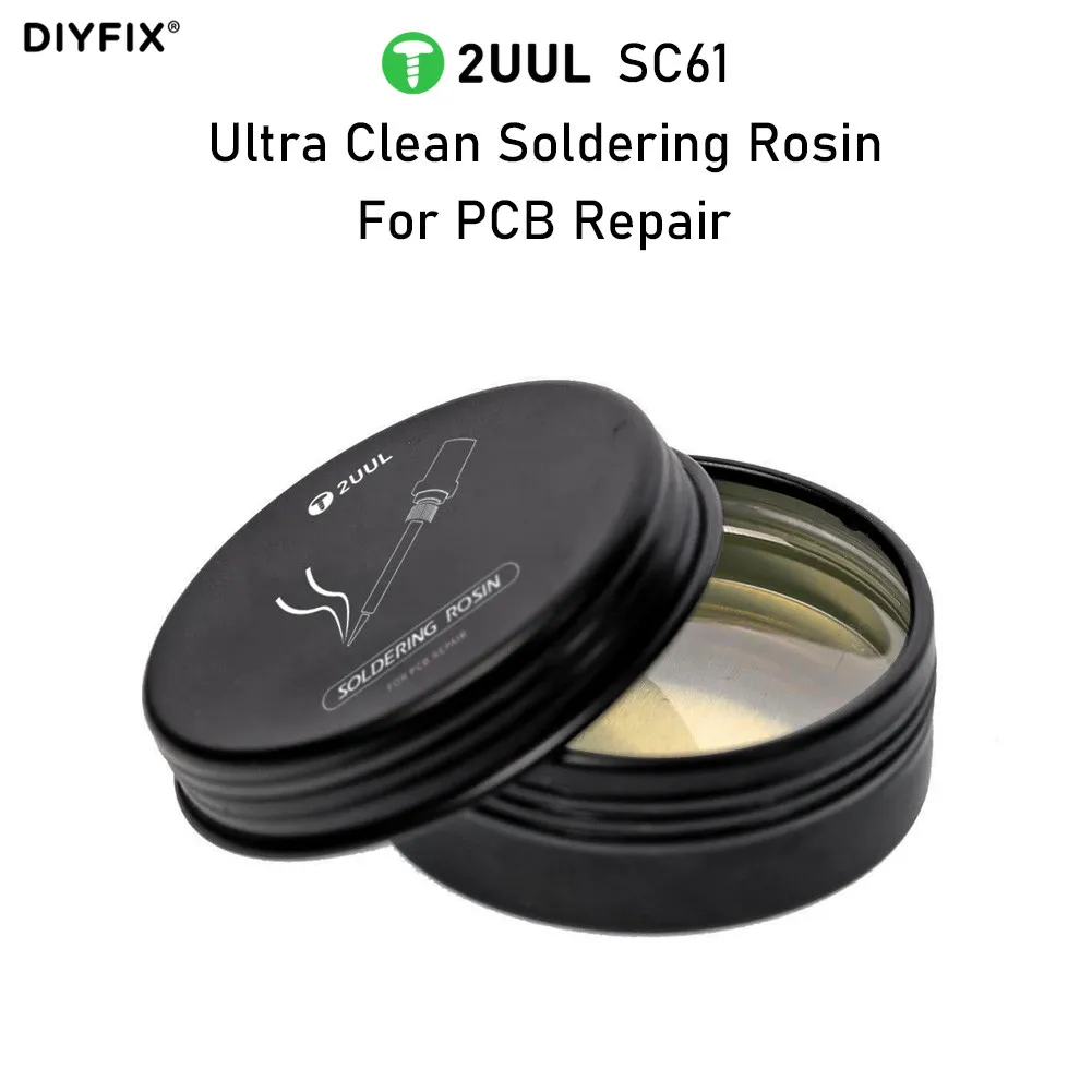 

2UUL SC61 Ultra Clean Soldering Rosin Flux For Motherboard PCB BGA IC Solder Paste Welding Repair Tool