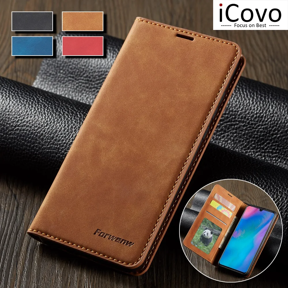 

Leather Wallet Case for Huawei P30 P20 P40 Pro Lite Flip Cover Mate 20 30 Pro Lite P Smart Plus 2019 2020 Folio Coque Card Slots