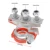 1 Пара 12V 24V Автомобильные Клеммы Автомобильного аккумулятора Top Post3 Way Wire Cable Clamp Клеммные Разъемы для VW Golf 4 Автомобильные Аксессуары