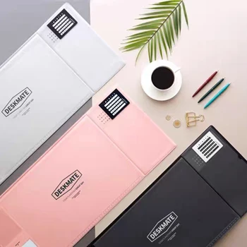 

Large Home Office Computer Desk Mat With Calendar Modern Table Waterproof PVC Laptop Pad Mat Desk Organizer Office Accessories
