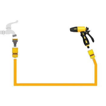 

Plastic Garden Water Hose Quick Connect, Hose Connector Quick Fitting Adaptor 10pcs 3/4 Inch Hose