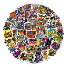 

10/30/50PCS Cool Graffiti Stickers Personalized Creative Cartoon Skateboard Stickers Luggage Helmet Graffiti Stickers Wholesale