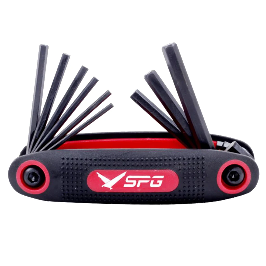 

Portable 9 in 1 Foldable Archery Allen Wrench Set for Compound Archery Bow