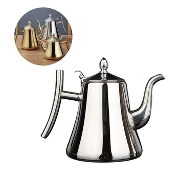 

1L/1.5L Kitchen Tea Pot With Filter Coffee Pot Thicker Stainless Steel Water Kettle Hotel Restaurant Induction Cooker Tea Kettle