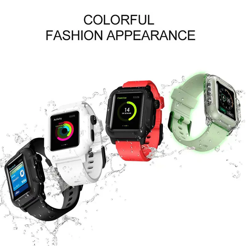 Водонепроницаемый чехол для часов Apple Watch Series 6 5 4 3 2 44 мм 42 40 мм|Ремешки часов| |