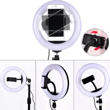 

7.9 Inch Selfie LED Ring Light Fill Lamp with Phone Holder for Live Streaming