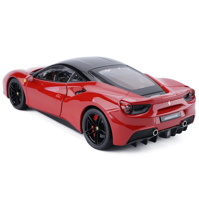 (JZ) Bburago 1/18 1:18 Ferrari 488 GTB спортивный гоночный автомобиль средство литья под