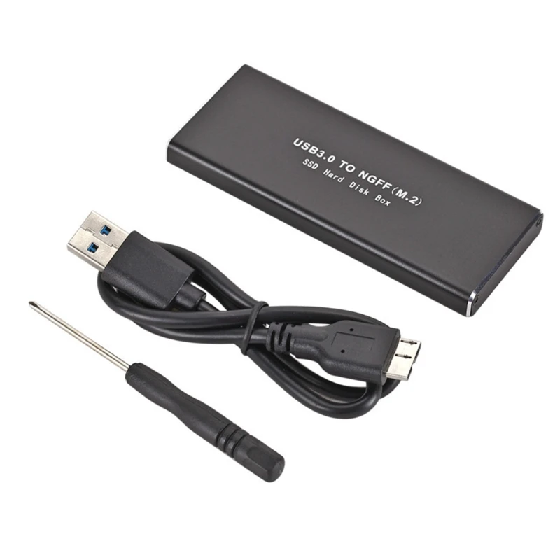  Aluminum SSD Enclosure USB3.0 to M.2NGFF Solid State Drive Hard Disk Adapter HDD Box Support 2230/2242/2260/2280 | Компьютеры и офис