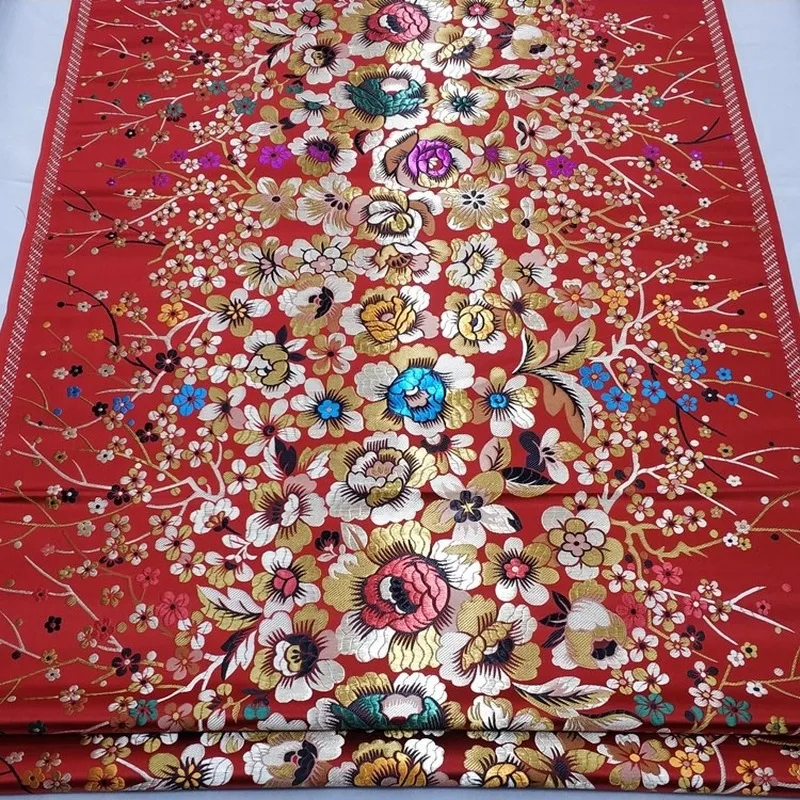 Китайская жаккардовая парча скрученная Yunjin шелковая декоративная ткань cheongsam Xiuhe одежда монгольское платье Материал сценический Diy ткани