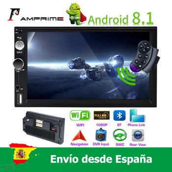 

2din 7''HD Andriod 8.1 Car Audio Radio Multimedia Player Bluetooth Wifi USB FM MirrorLink GPS Navigation Car Stereo Autoradio