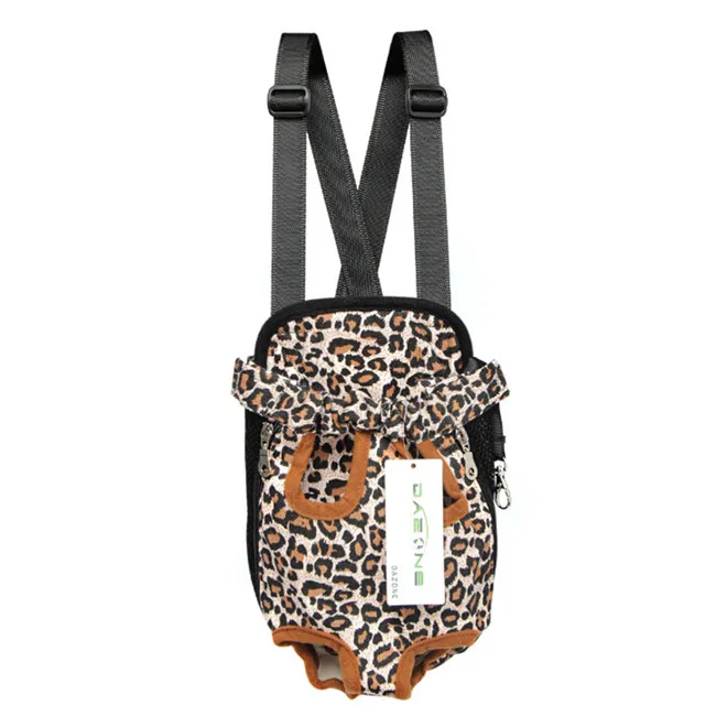 Leopard Сумка для собак, дорожная сумка для кошек, переноска для домашних животных, сетчатая переноска для маленьких собак, сумки для переноски, рюкзаки для веса 1,5 кг-9,5 кг, для домашних животных - Цвет: Leopard