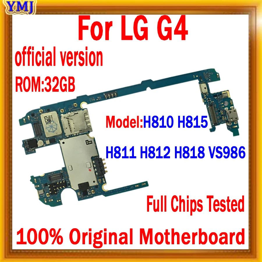 Полная Логическая плата для LG G4 H815 H810 H811 H812 VS986 материнская с системой Android 32 ГБ 100%