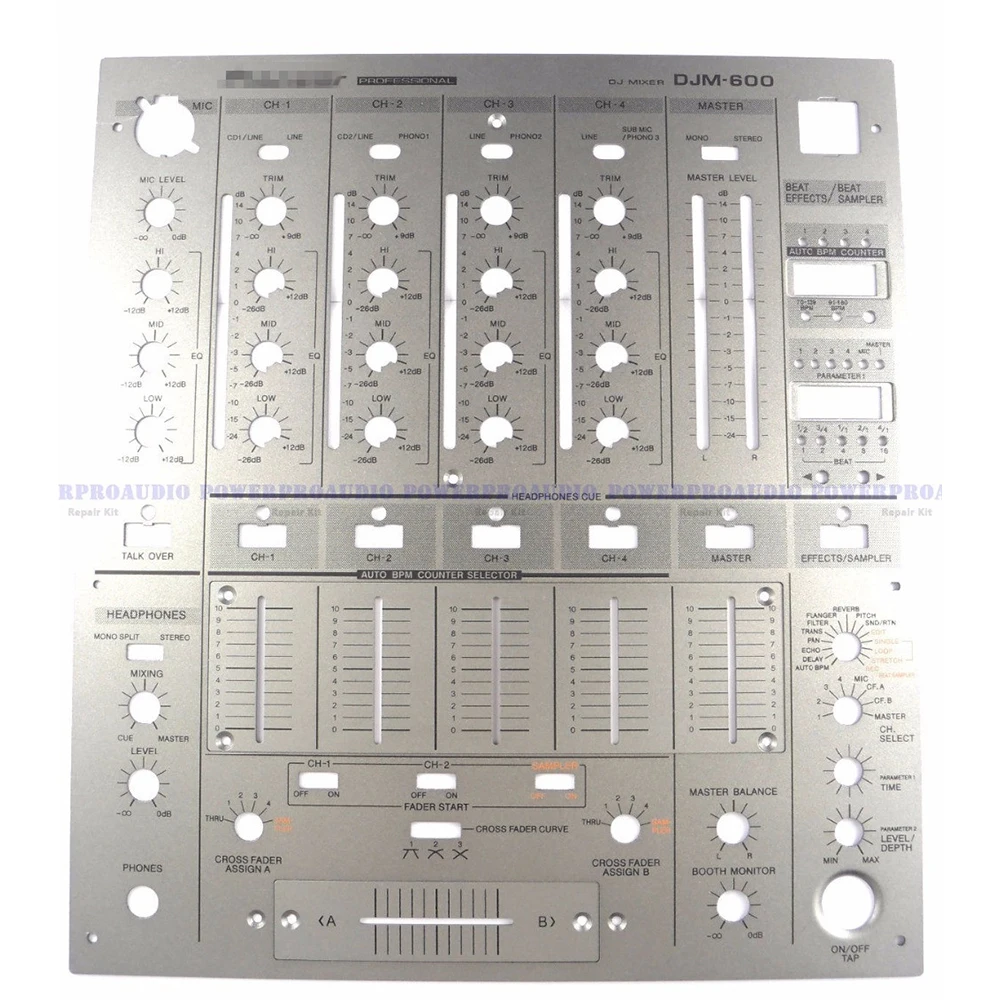 Основная Лицевая панель DNB1075 Fader DAH2100 DAH2448 Замена пластин для Pioneer DJM600 | Электроника