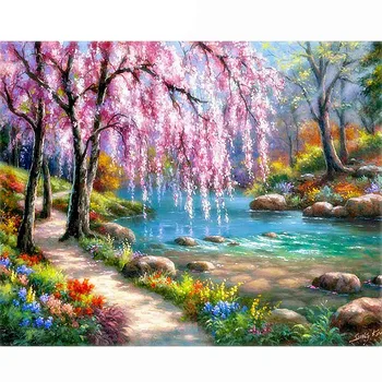 

Diamond Painting Landscape Diy Full Diamond Embroidery Landscape Mosaic Picture