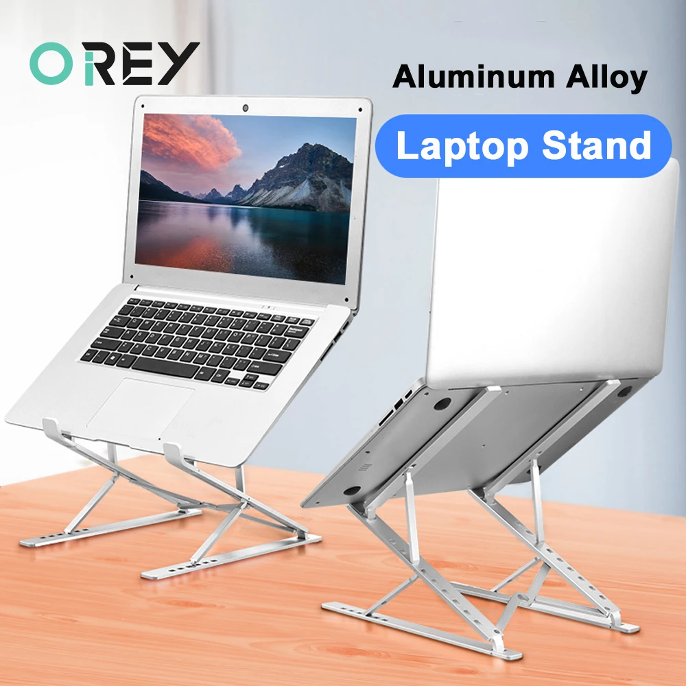 Bild von Portable Laptop Stand Adjustable Base Support Notebook Stand For Macbook Pro Air Foldable Computer Cooling Bracket Laptop Holder