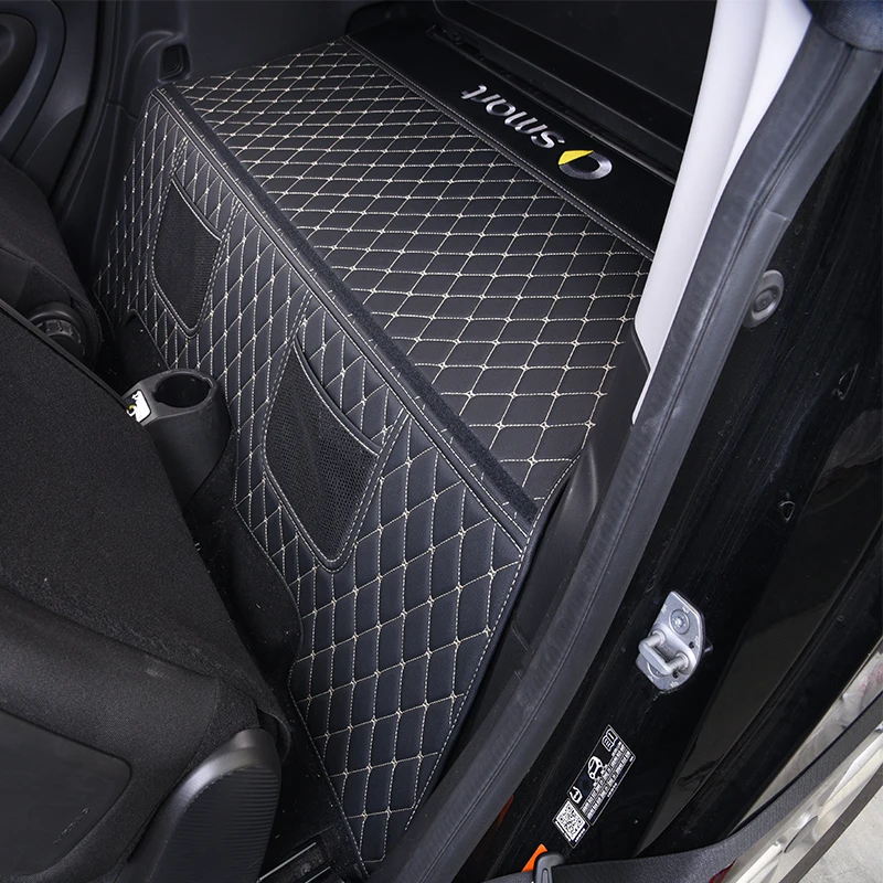 2015 2019 автомобильный коврик для багажника Mercedes Smart 453 fortwo внутренняя кожаная