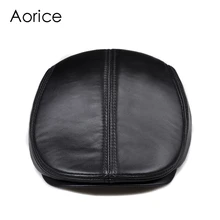 Дизайн Мужская натуральная кожа модная бейсболка/газетчик/берет/таксистка шляпа/шляпа для гольфа плоская Мужская горка высокое качество HL041