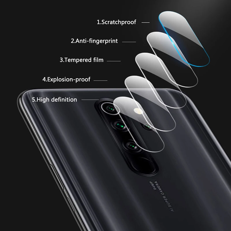 2 шт. стекло для камеры для Xiaomi Redmi Note 8 Pro закаленное стекло полное покрытие объектив пленка для камеры протектор для Redmi Note 8 Pro Global