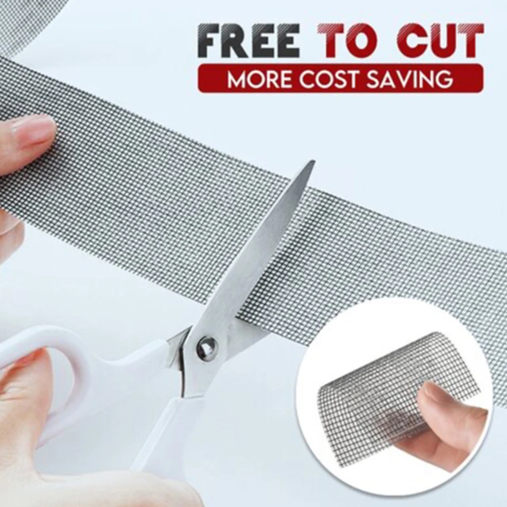 창 그물 모기 방지 메쉬 스티커 와이어 패치 수리 테이프 새 화면 창 문 모기장 패치, 깨진 구멍 수리