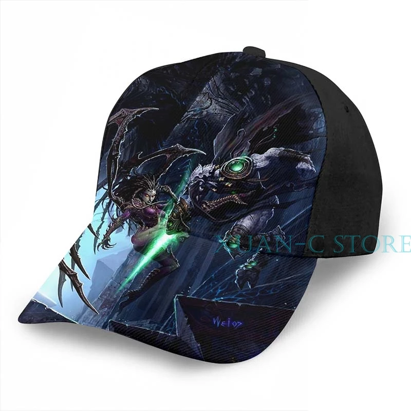 Stacплот Zeratul vs Kerrigan баскетбольная кепка мужская и женская модная черная шляпа унисекс с принтом