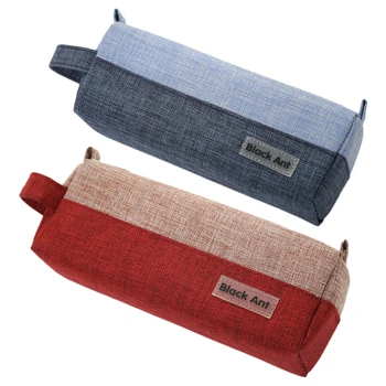 

Cotton and Linen Pencil Case Creative Multi Layer Pencil Case Capacity Double Open Zipper Pencil Bag School Stationery Tool