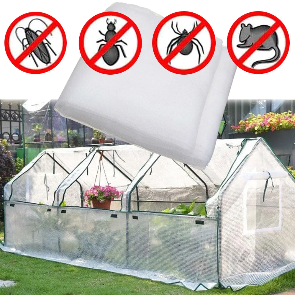 CW_ Super Fine Greenhouse Vegetable Garden Anti Bugs Insect Bird Mesh Net Cover 