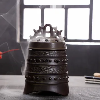 

Retro Ceramic Incense Burner Chimes Design Tower Incense Burner Aromatherapy Censer Wierook Houder Home Decoration EB5XX
