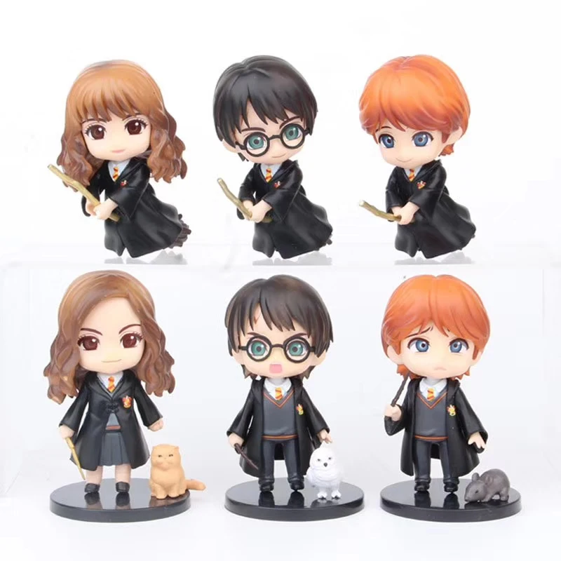 Горячая Bandai 6 шт./компл. Q Posket большие глаза Поттер Уизли Рон Гермиона Грейнджер