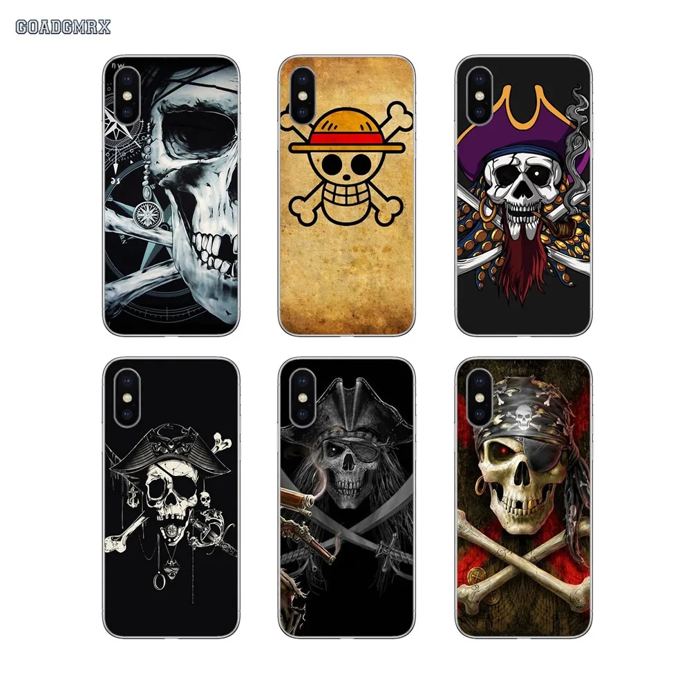 For Samsung Galaxy S2 S3 S4 S5 Mini S6 S7 Edge S8 S9 S10 Lite J4 J6 Plus 2018 Europe Phone Case Pirate Flag Pirates Skull Design | Мобильные