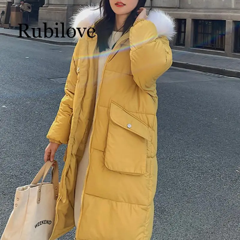 #*Cheap fur collar 2019 winter women hooded coat thicken warm long jacket female outerwear Straight parka ladies chaqueta feminino