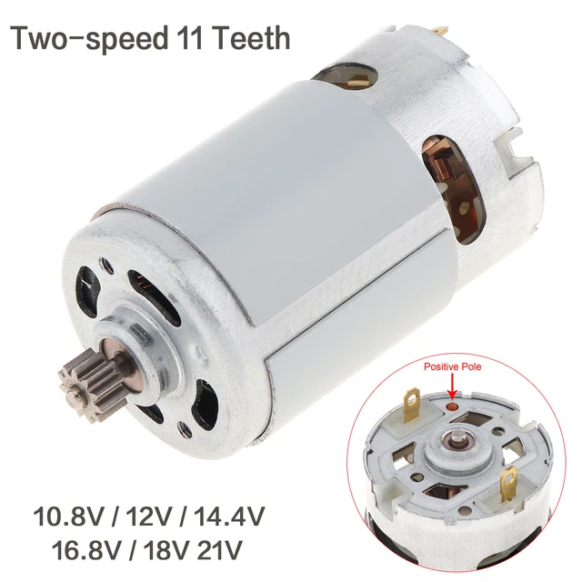 RS550 12V 18V 21V 19500-29000 RPM DC Motor with Two-speed 11