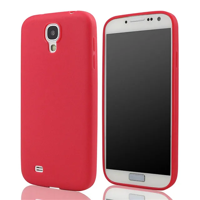 CHANHOWGP Candy силиконовый чехол для samsung Galaxy S4 i9500 i9505, чехол для телефона, чехол для Galaxy S4 - Цвет: Красный