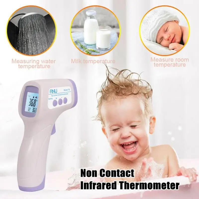 

Medical Digital Thermometer No Contact Infrared Thermometer Forehead Temperature Gun For Human Body And Object Fast Delivery