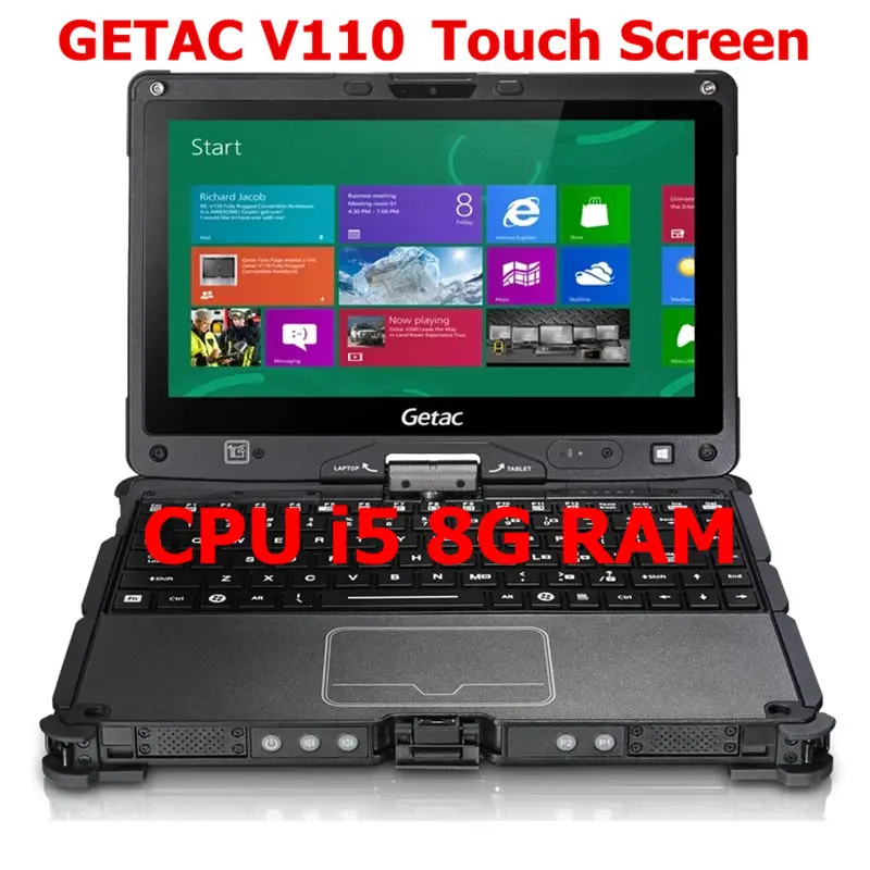 Бывший в употреблении ноутбук компьютер для Getac V110 i5 4300U 4G/8G жесткий экран