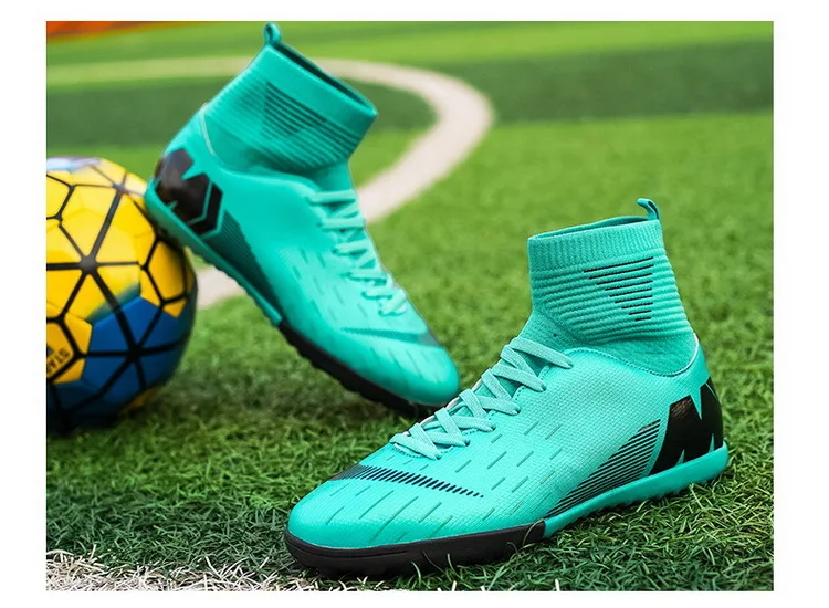 Взрослые дети Futzalki для мужчин мальчиков Цельсия футбольные шипованные бутсы Boot Futsal профессиональная обувь футбольные кроссовки размер 35-44