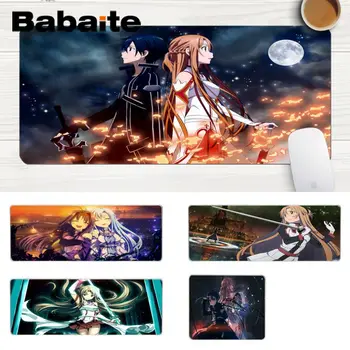 

Babaite Hot Sales Anime Sword Art Online DIY Design Pattern Game mousepad Laptop Gaming Lockedge Mice Mousepad Gaming Mouse Pad