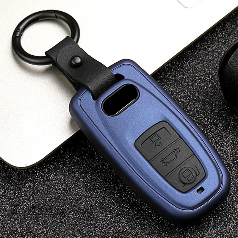 

High Quality Mature Carbon Fiber Matte Car Key Case Cover For AUDI A4 A7 A8 B9 TT TTS 8S 2016 2017 Quattro Q3 Q5 Auto Key Shell