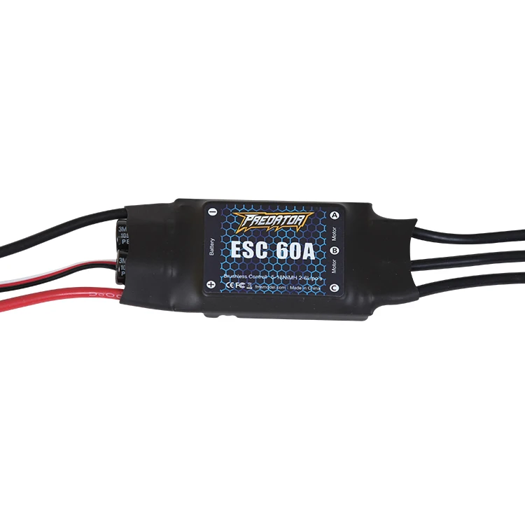 

FMSRC 980 мм Φ 60A ESC поддержка аккумулятора 2S-4S радиоуправляемый самолет хобби модель самолета самолет запасные части Хищник