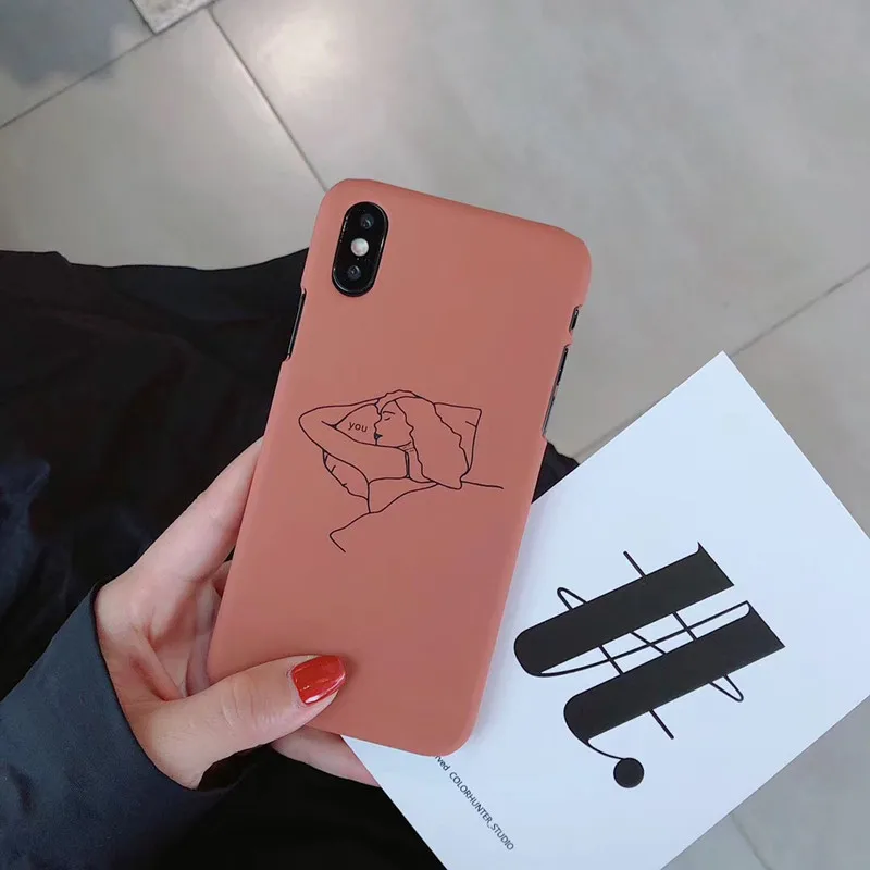 Чехол для телефона в стиле ретро с абстрактными граффити девочек корейский чехол