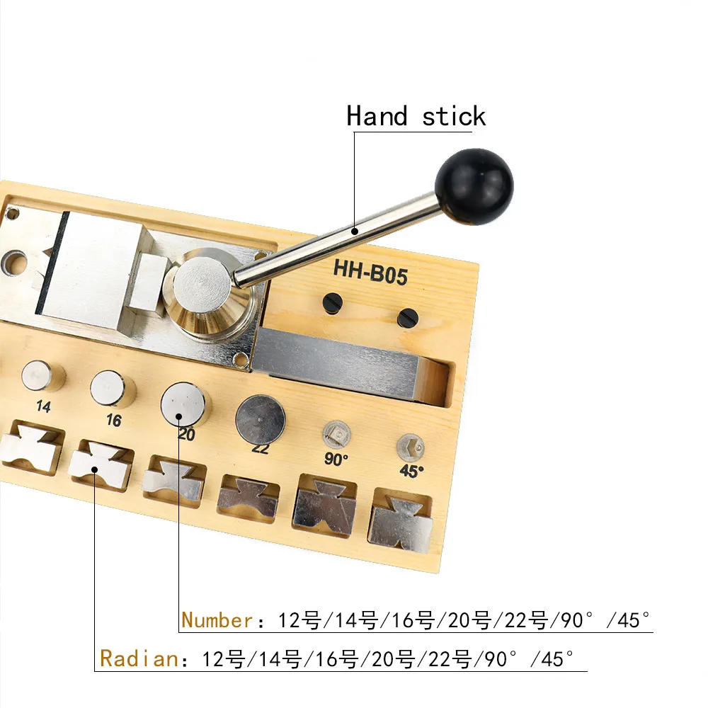 반지 벤딩 머신, 귀걸이 손가락 반지 쥬얼리용 메이커 도구 세트, 나무 금속 플라스틱, 6 가지 크기