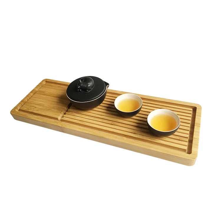 

Simple Bamboo Tea Table Tea Tray Household Rectangular Kung Fu Small Tea Tray Japanese Style Bamboo Tea-tray Small Tea Sets Sauc