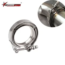 EBay Горячая Распродажа хомут из нержавеющей стали 304 фланцевый зажим V образный американский стиль трубопровод обруч выхлопная труба автомобиля только